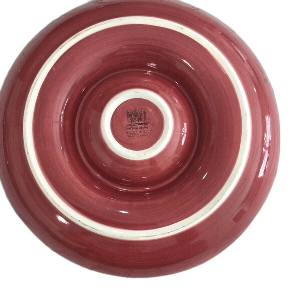 Tabletop Unlimited Barcelona Stripe Hand Painted Ceramic Chip / Dip Tray. - Picture 3 of 6